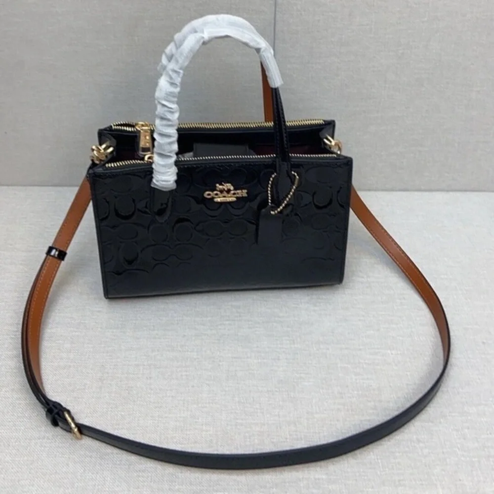 Coach Black Patent Leather Satchel